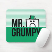 Herr Grumpy | Peeking Head over Name Mousepad (Mit Mouse)