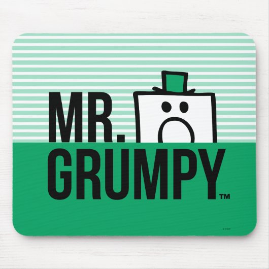 Herr Grumpy | Peeking Head over Name Mousepad (Vorne)