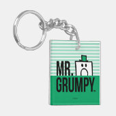 Herr Grumpy | Peeking Head over Name Schlüsselanhänger (Vorderseite links)