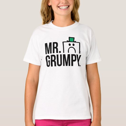 Herr Grumpy | Peeking Head over Name T-Shirt (Vorderseite)