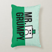 Herr Grumpy | Peeking Head over Name Zierkissen (Vorderseite(Vertikal))