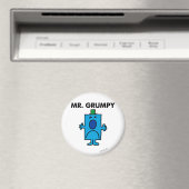 Herr Grumpy | Stirnrunzelnder Gesichtsausdruck Magnet (In Situ (Geschirrspüler))