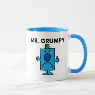 Herr Grumpy Stirnrunzelnder Gesichtsausdruck Tasse
