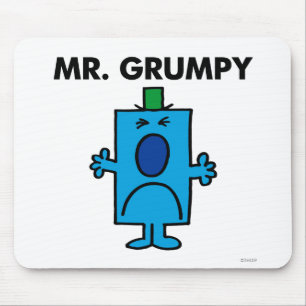 Herr Grumpy Stirnrunzelndes Gesicht Mousepad