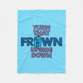 Herr Grumpy | Umdrehung des Frosches um den Kopf Fleecedecke (Vorderseite)