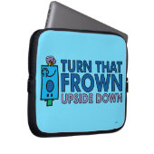 Herr Grumpy | Umdrehung des Frosches um den Kopf Laptopschutzhülle (Vorne Rechts)