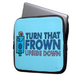 Herr Grumpy | Umdrehung des Frosches um den Kopf Laptopschutzhülle (Vorderseite Links)