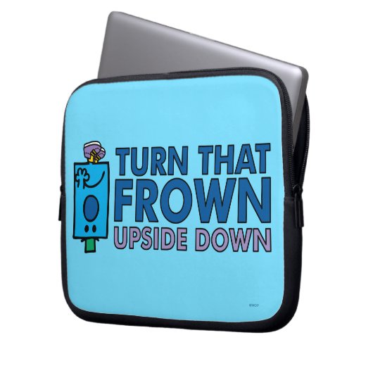 Herr Grumpy | Umdrehung des Frosches um den Kopf Laptopschutzhülle (Vorderseite Links)