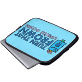 Herr Grumpy | Umdrehung des Frosches um den Kopf Laptopschutzhülle (Vorne Knopf)