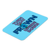 Herr Grumpy | Umdrehung des Frosches um den Kopf Magnet (Linke Seite)