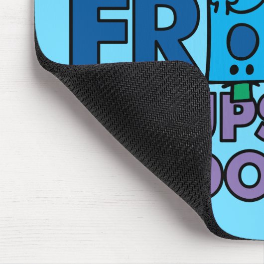Herr Grumpy | Umdrehung des Frosches um den Kopf Mousepad (Ecke)