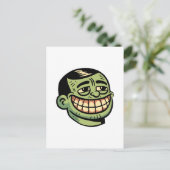 Herr Grün Postkarte (Stehend Vorderseite)