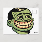 Herr Grün Postkarte (Rückseite)