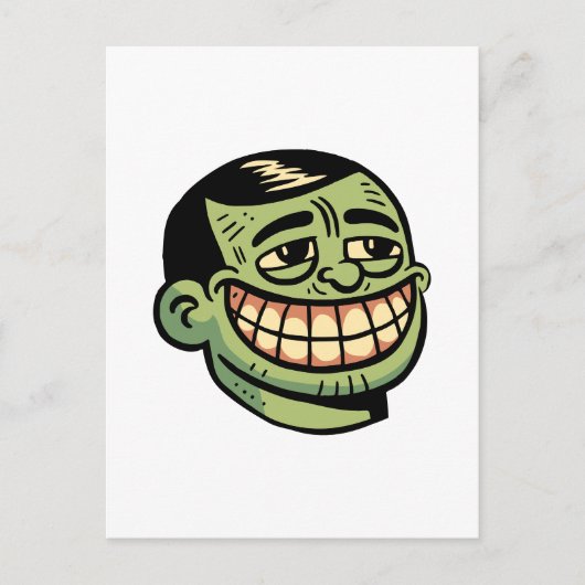 Herr Grün Postkarte (Vorderseite)