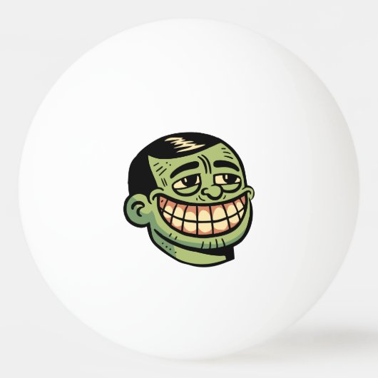 Herr Grün Tischtennisball (Vorderseite)