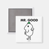 Herr Gut | Grüner Hut Magnet (Vorderseite/Rückseite)