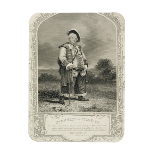 Herr Hackett als Falstaff, in Henry IV (Teil 1) Ac Magnet (Vertikal)