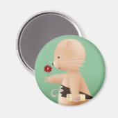 Herr Hamster geht zur Arbeit Magnet (Vorderseite/Rückseite)