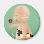 Herr Hamster geht zur Arbeit Magnet (Vorne)