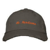 Herr Handsome Print Custom Front, 777 Visor Bestickte Baseballkappe (Vorderseite)