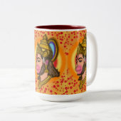 Herr Hanuman Zweifarbige Tasse (VorderseiteRechts)