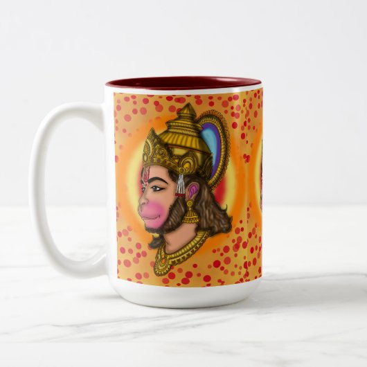 Herr Hanuman Zweifarbige Tasse (Links)