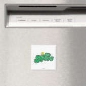 Herr Happy, grüne Schrift abreißen Magnet (In Situ (Geschirrspüler))