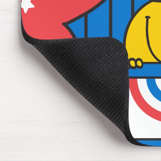 Herr Happy im Podium Mousepad (Ecke)