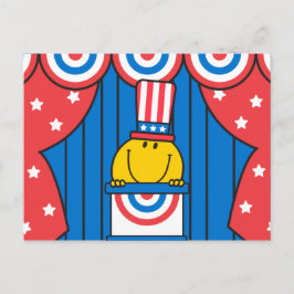 Herr Happy im Podium Postkarte