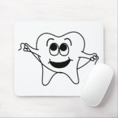 Herr Happy Tooth Mousepad (Mit Mouse)