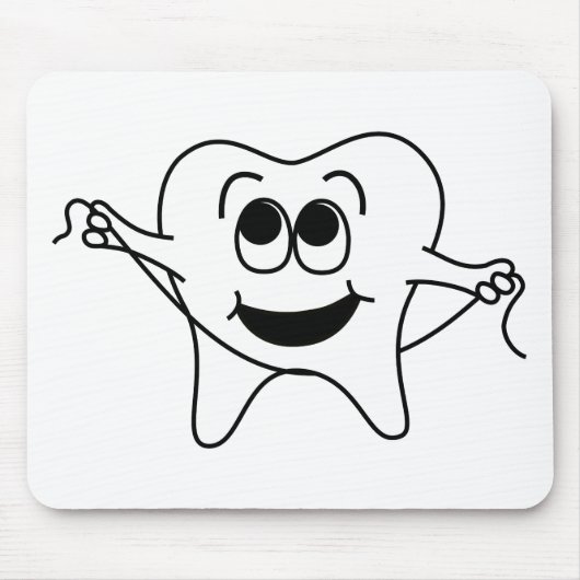 Herr Happy Tooth Mousepad (Vorne)