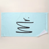 Herr #hashtag beachtowel Badetuch (Vorderseite)