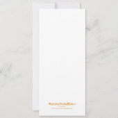 Herr Heart Wedding Einladung - lange (Rückseite)