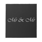 Herr & Herr Notizblock (Vorderseite)
