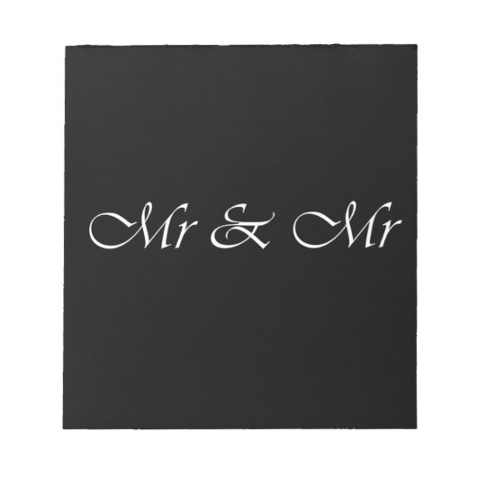 Herr & Herr Notizblock (Vorderseite)