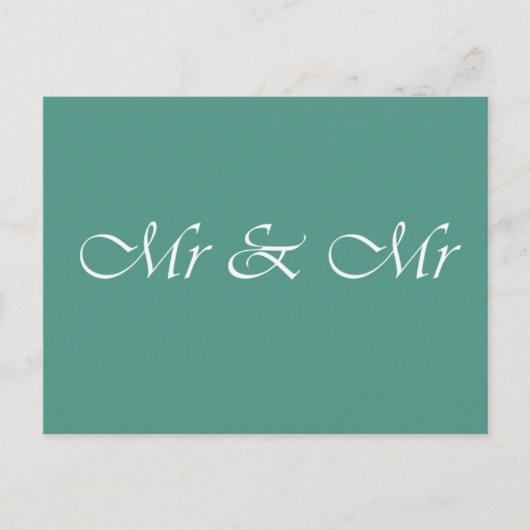 Herr & Herr Typografie Postkarte (Vorderseite)