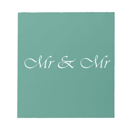 Herr & Herr Typografy Notizblock (Vorderseite)
