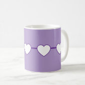 Herr Herz Lila Kaffeetasse (VorderseiteRechts)