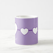 Herr Herz Lila Kaffeetasse (Mittel)