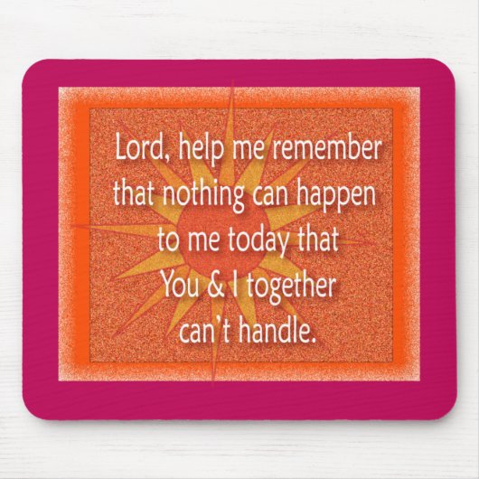 Herr hilf mir, mich zu erinnern mousepad (Vorne)
