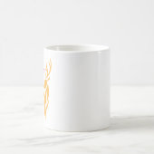 Herr Hirsch Grafik – Rustikaler Waldstil Kaffeetasse (Mittel)