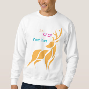 Herr Hirsch Grafik – Rustikaler Waldstil Sweatshirt