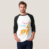 Herr Hirsch Grafik – Rustikaler Waldstil T-Shirt (Vorne ganz)