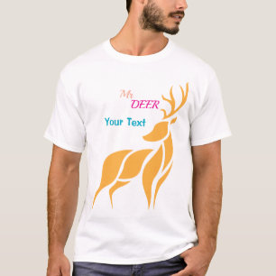 Herr Hirsch Grafik – Rustikaler Waldstil T-Shirt