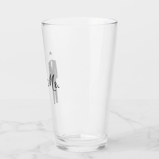 Herr Hochzeit Trinkglas Glas (Links)