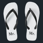 Herr Hubby Flip Flops Badesandalen<br><div class="desc">wedding</div>