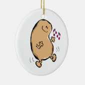 Herr Human Bean Doing The Jiggy Keramik Ornament (Rechts)