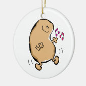 Herr Human Bean Doing The Jiggy Keramik Ornament (Links)