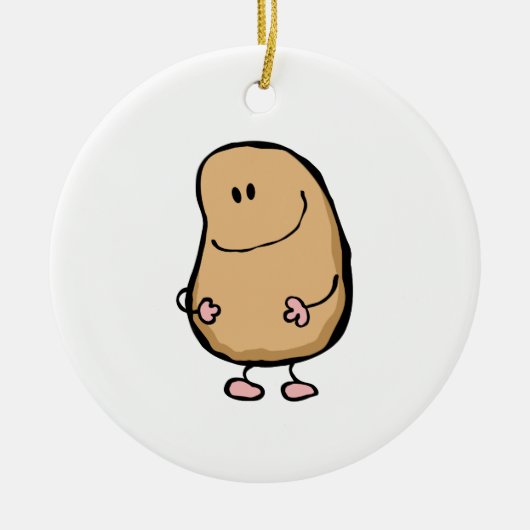 Herr Human Bean Keramikornament (Vorne)