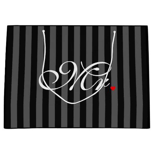 Herr Husband Groom His Hers Weds eben Große Geschenktüte (Vorderseite)